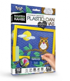 09100  Набор для вышивки на пластиковой канве PLASTIC CANVAS, данко тойс